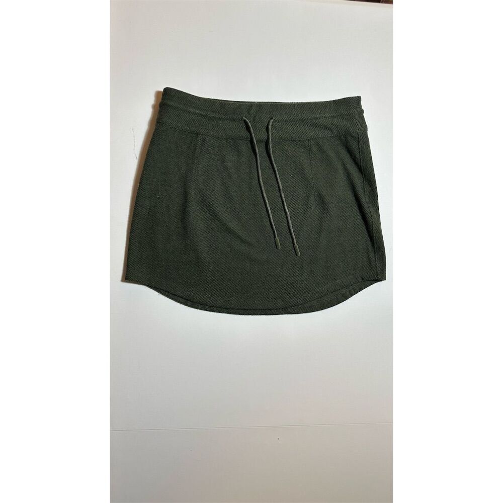 7DIAMONDS Generation Women's Green Mini Skirt Drawstring